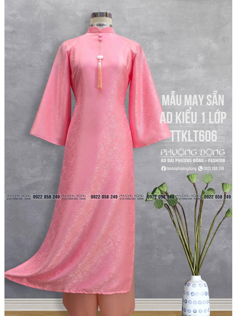 Áo Dài Phom Trẻ Gấm Lụa Phom Suông TTKLT606